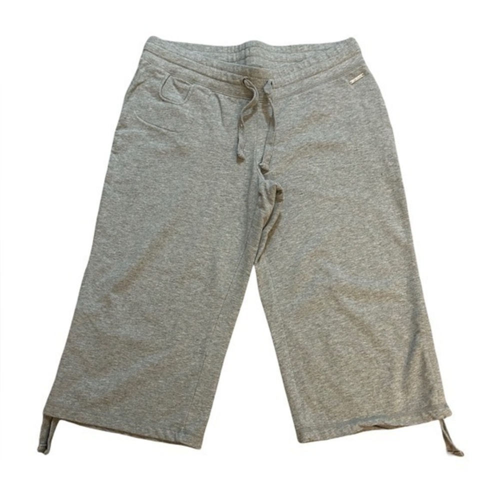 Roots Heather Gray Women's Capris. Stretch waistband with drawstring.